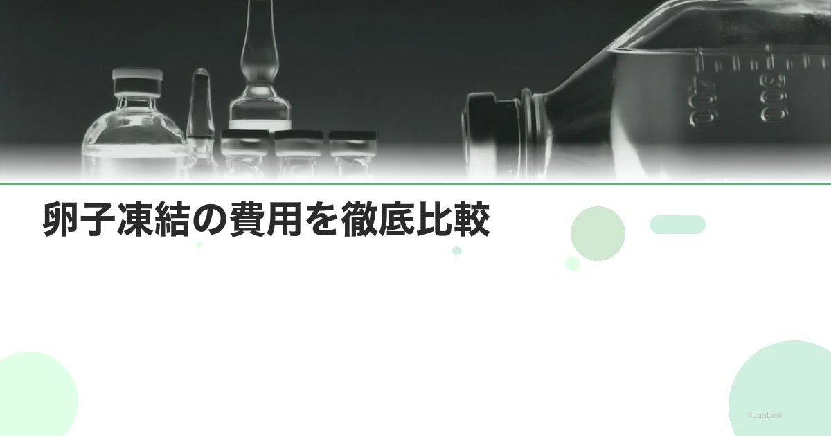 卵子凍結の費用を徹底比較|相場と節約法まとめ