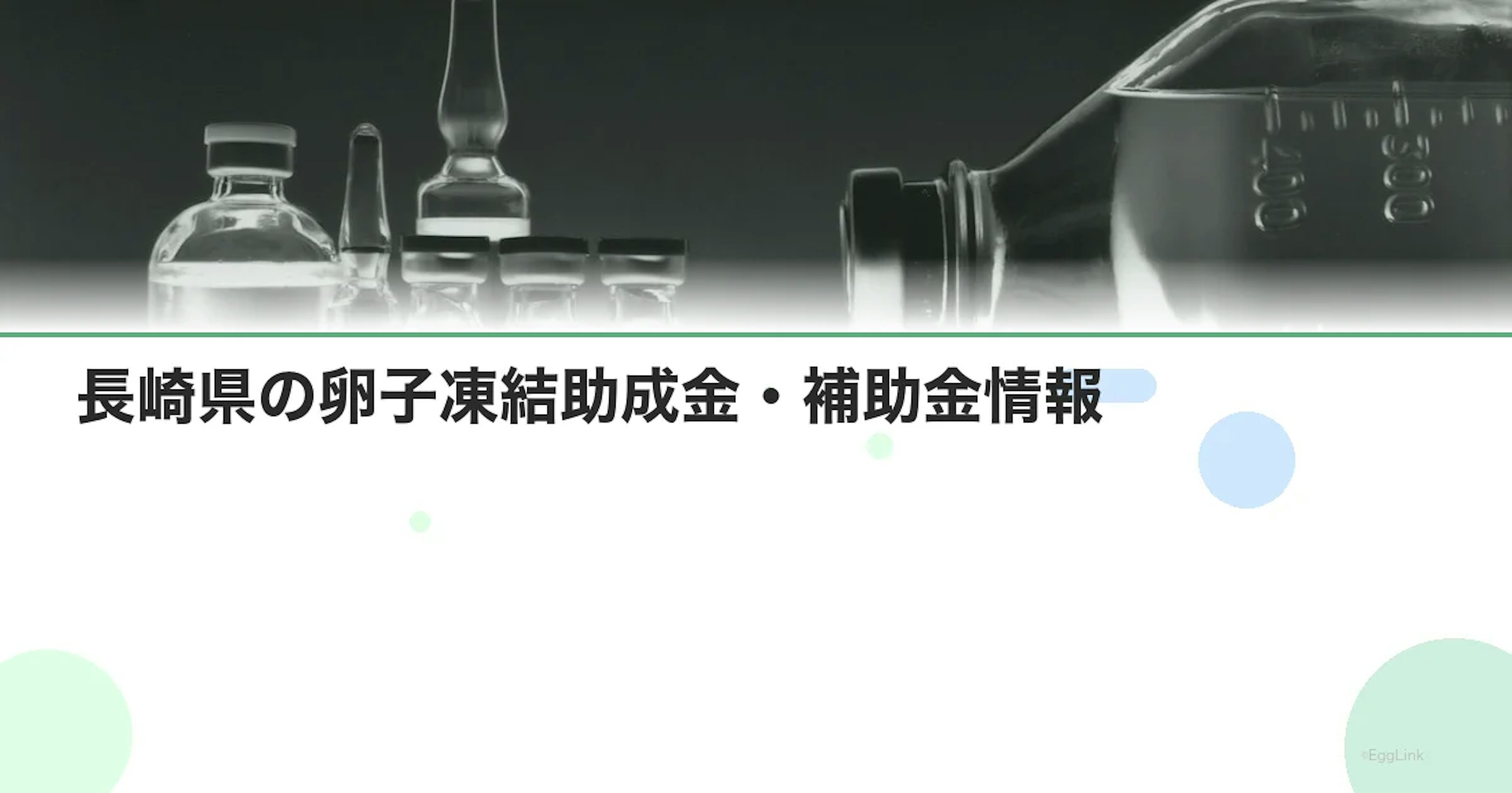 【2026年最新】長崎県の卵子凍結助成金・補助金情報|国の制度と費用を徹底解説
