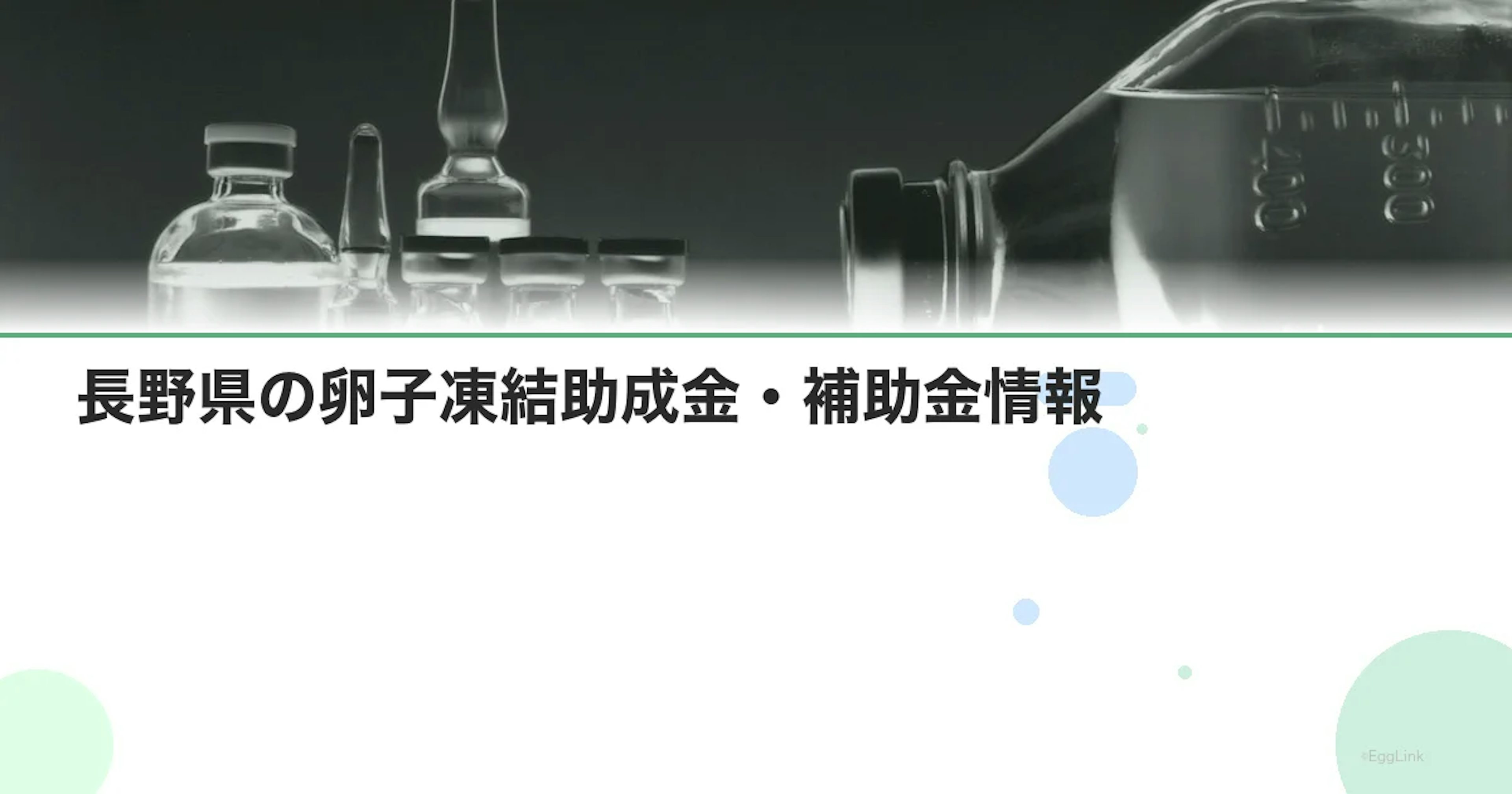 【2026年最新】長野県の卵子凍結助成金・補助金情報｜国の制度と費用を徹底解説