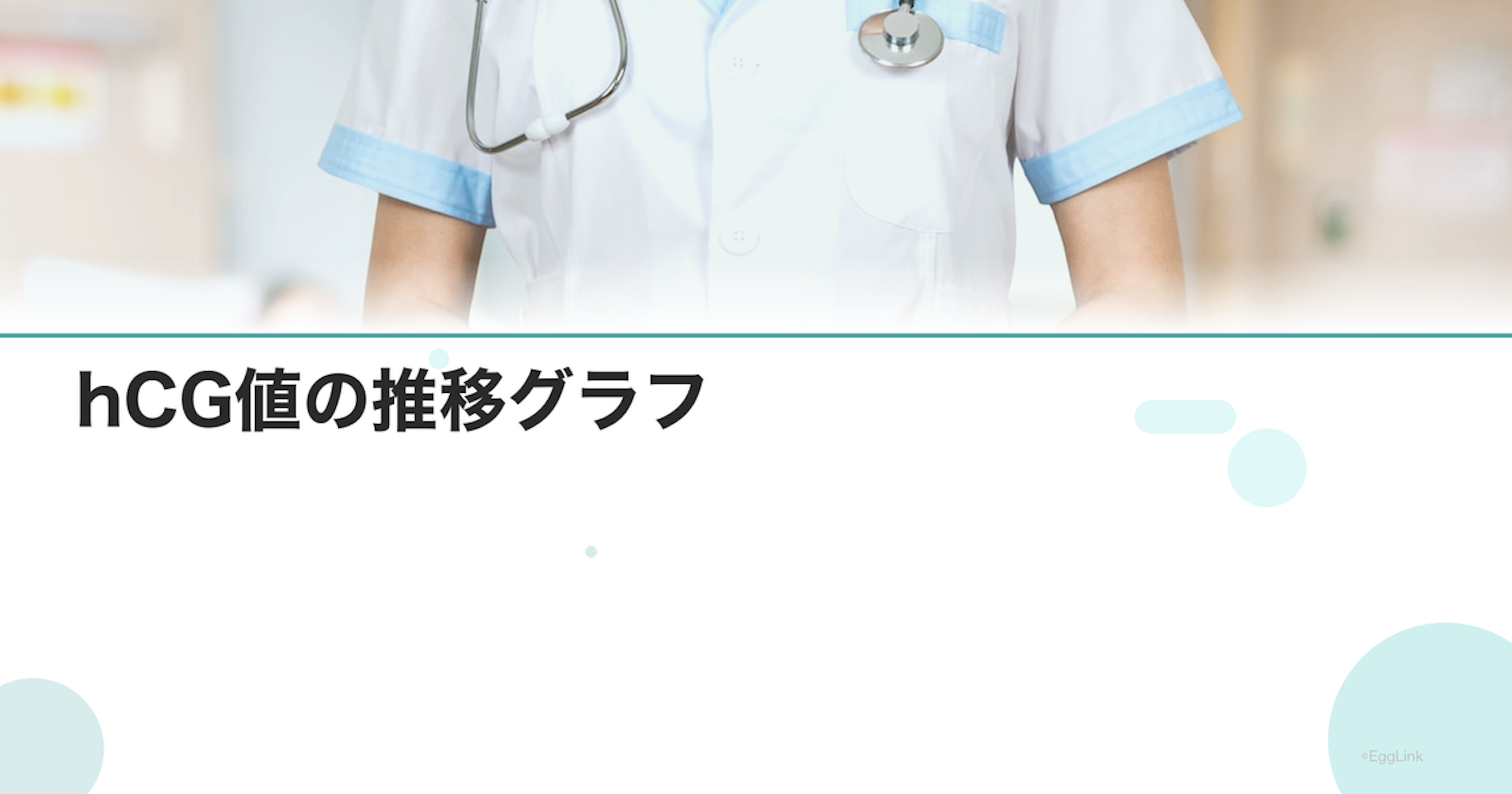 hCG値の推移グラフ｜正常パターンの視覚化
