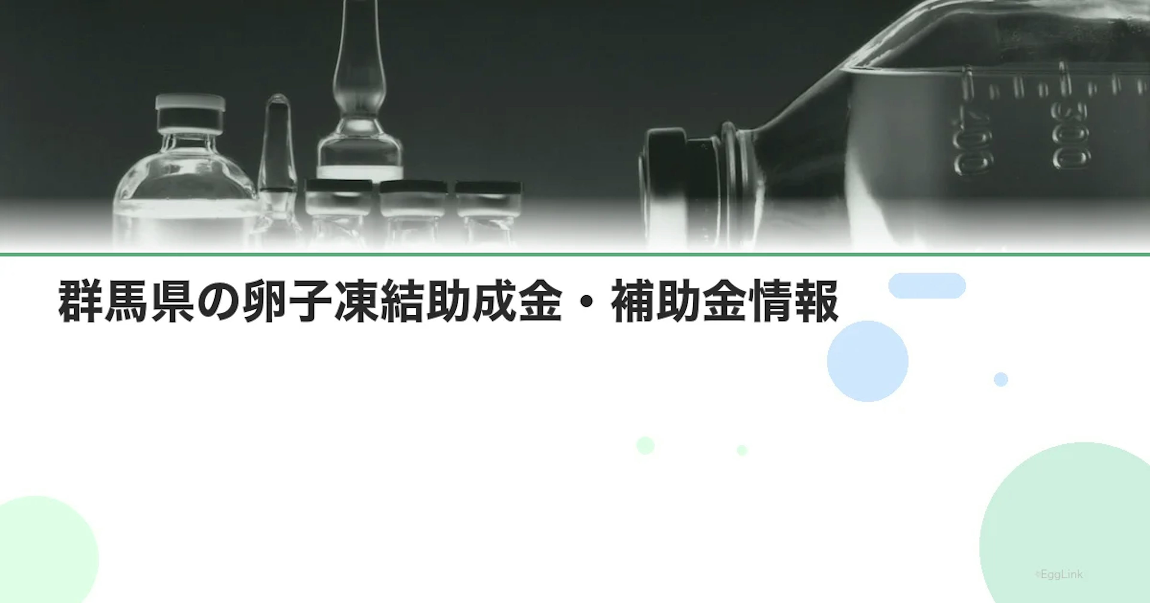 【2026年最新】群馬県の卵子凍結助成金・補助金情報|国の制度と費用を徹底解説
