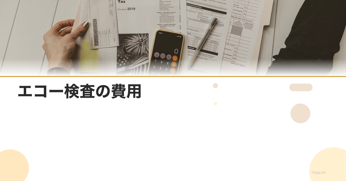 エコー検査の費用|不妊治療での超音波検査料金
