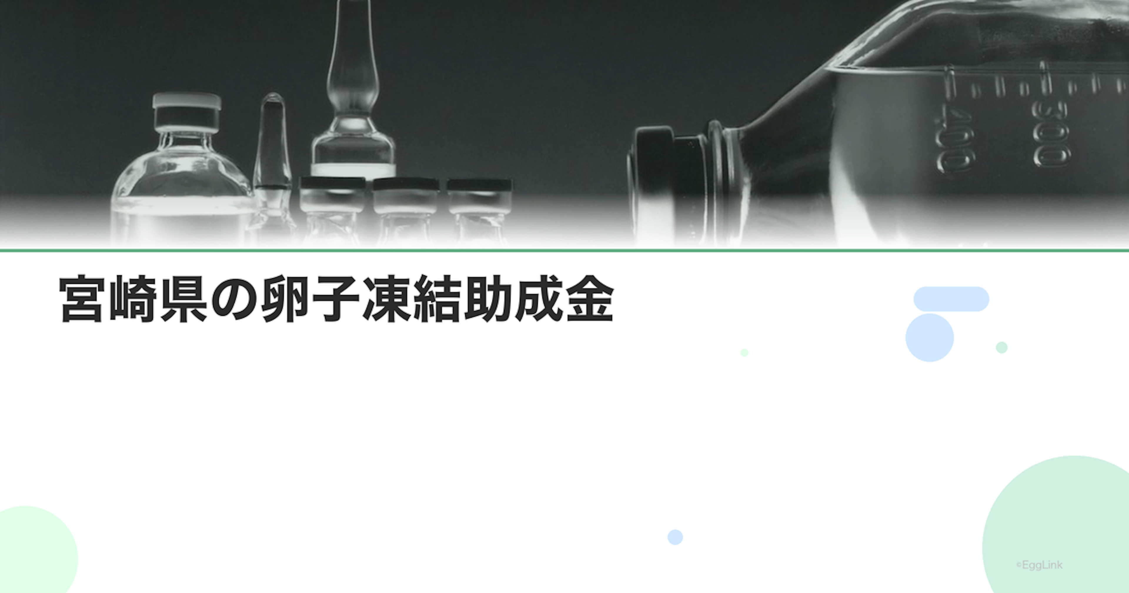 宮崎県の卵子凍結助成金｜申請条件と金額