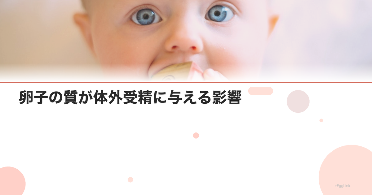 卵子の質が体外受精に与える影響|グレード評価