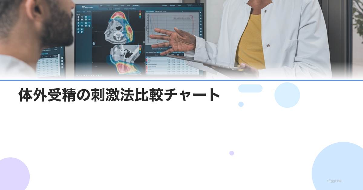 体外受精の刺激法比較チャート|ロング・ショート・アンタゴニスト・PPOSの特徴