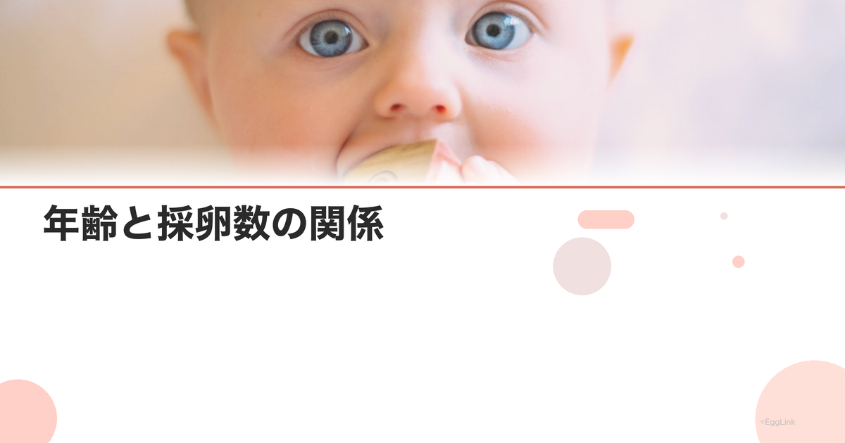 年齢と採卵数の関係|何個取れれば成功する?