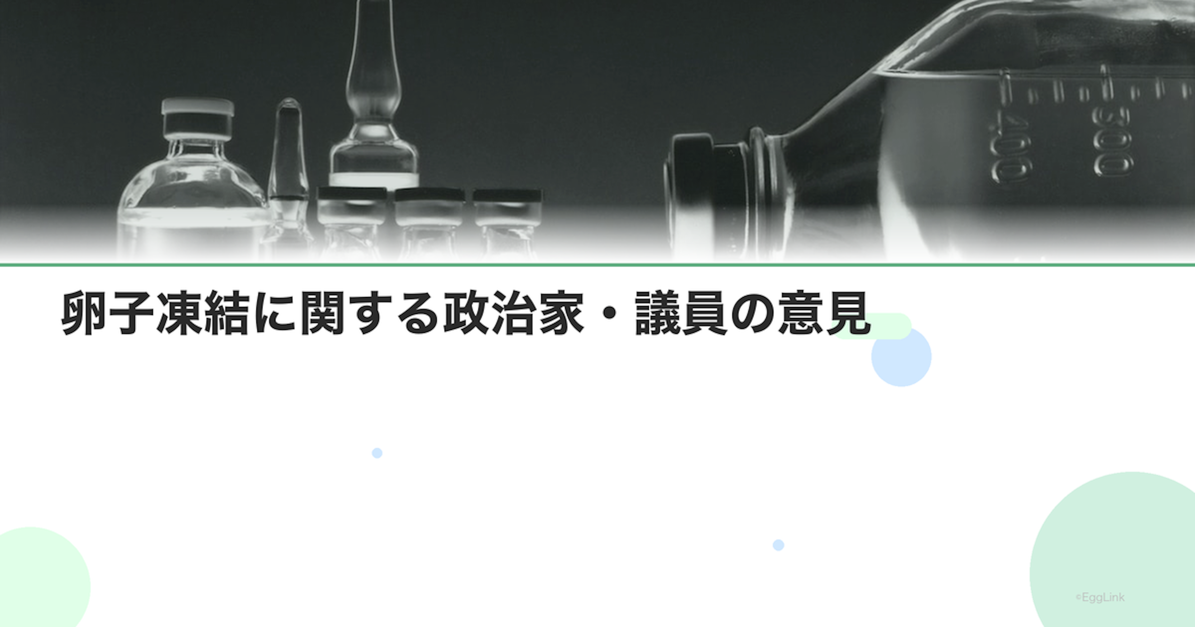 卵子凍結に関する政治家・議員の意見