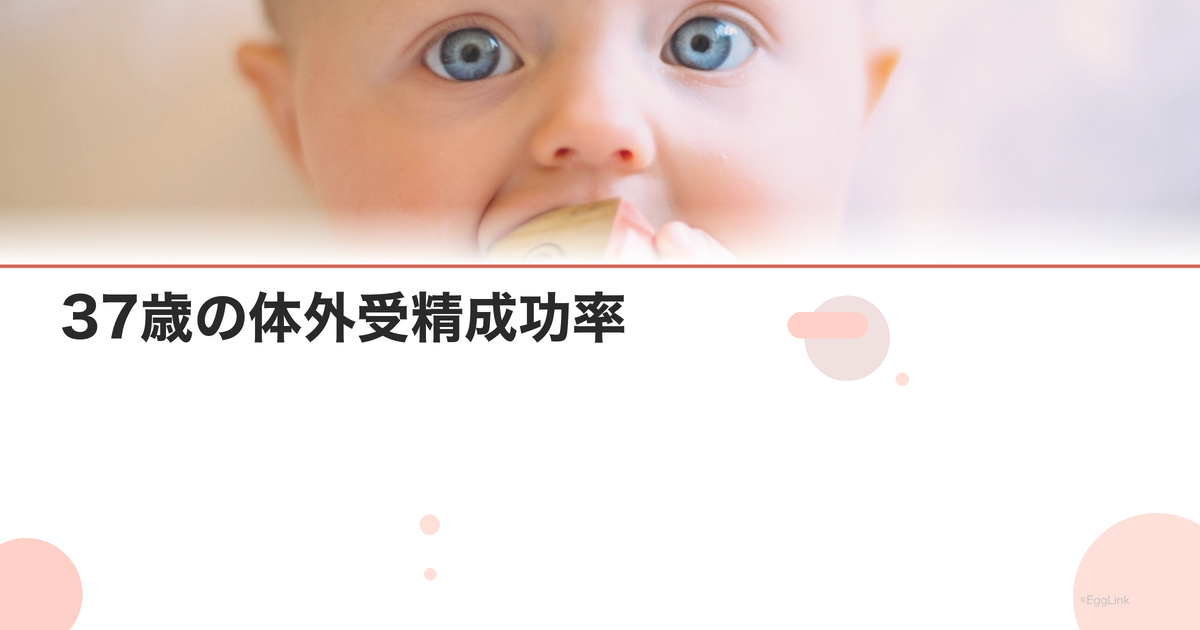 37歳の体外受精成功率|IVF年齢別データまとめ