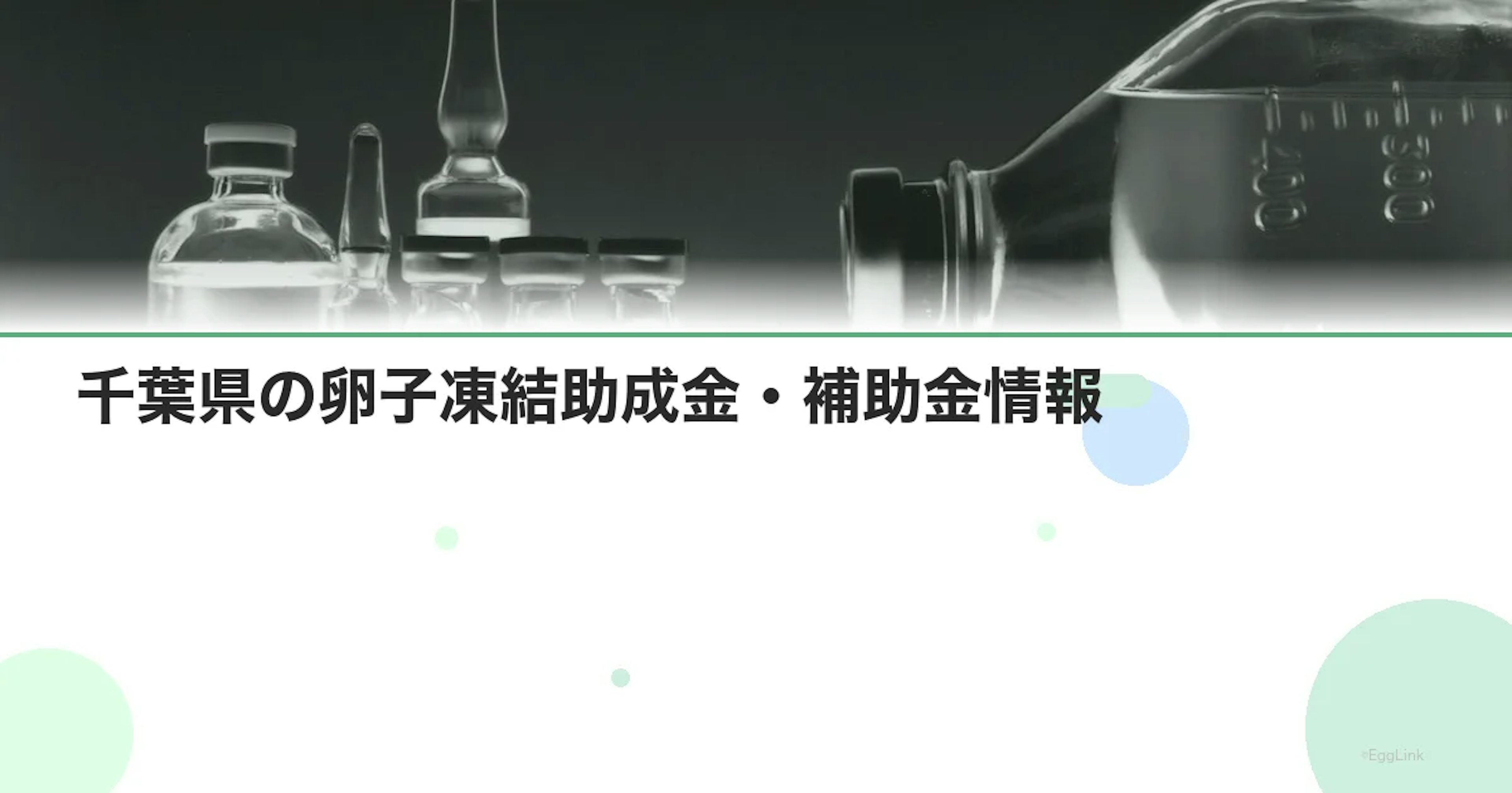 【2026年最新】千葉県の卵子凍結助成金・補助金情報｜国の制度と費用を徹底解説
