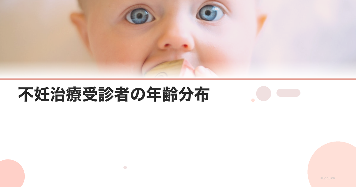 不妊治療受診者の年齢分布|データで見る傾向