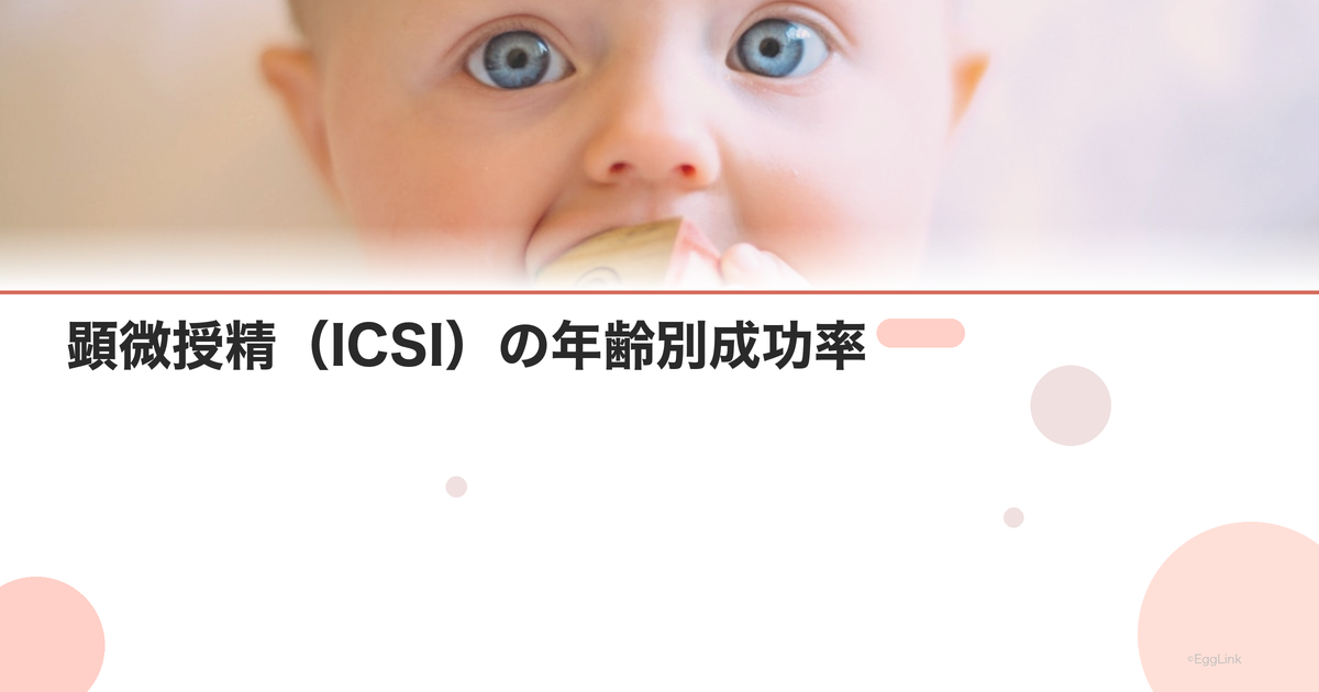 顕微授精(ICSI)の年齢別成功率
