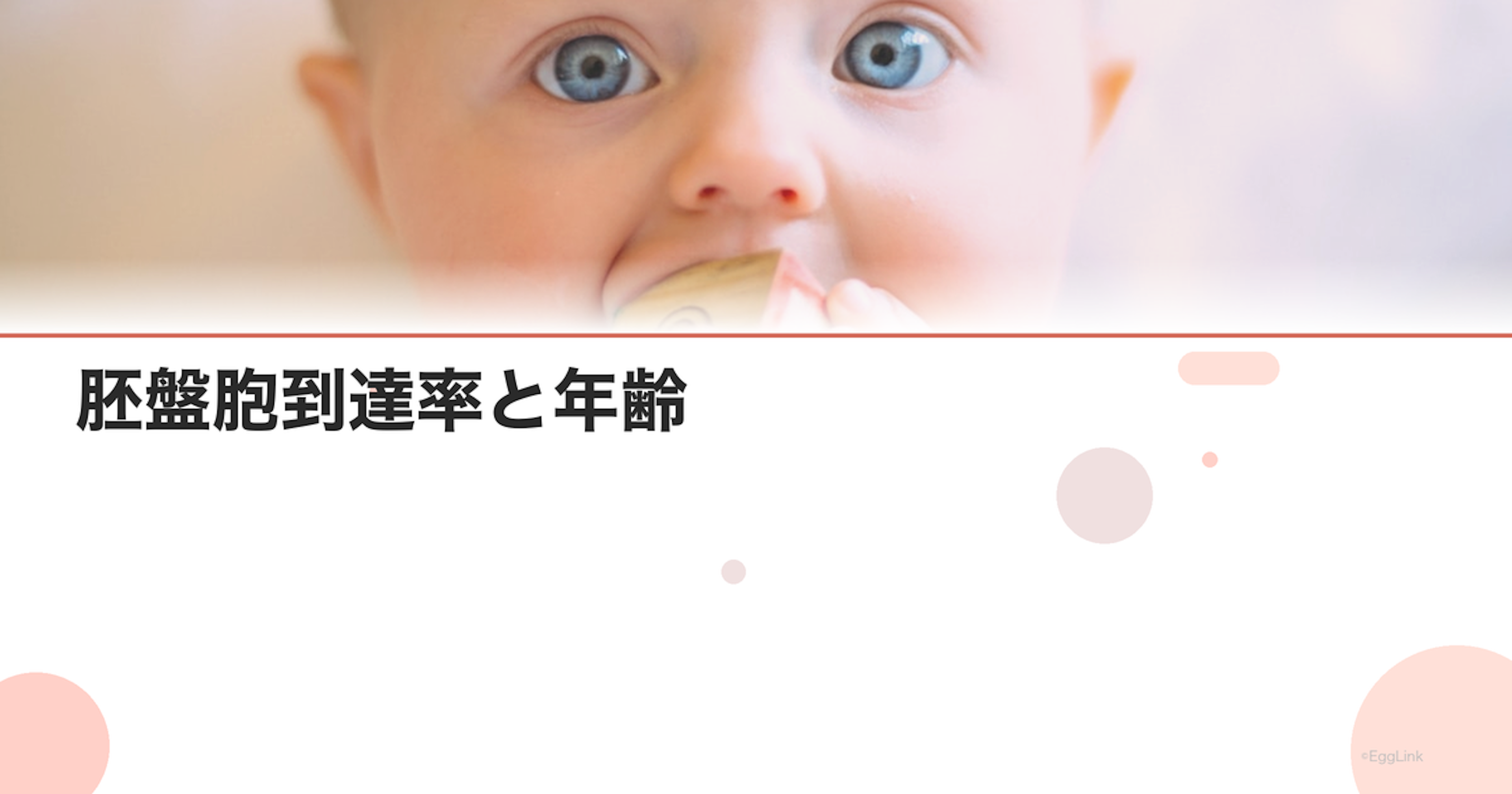 胚盤胞到達率と年齢｜培養成績のデータ