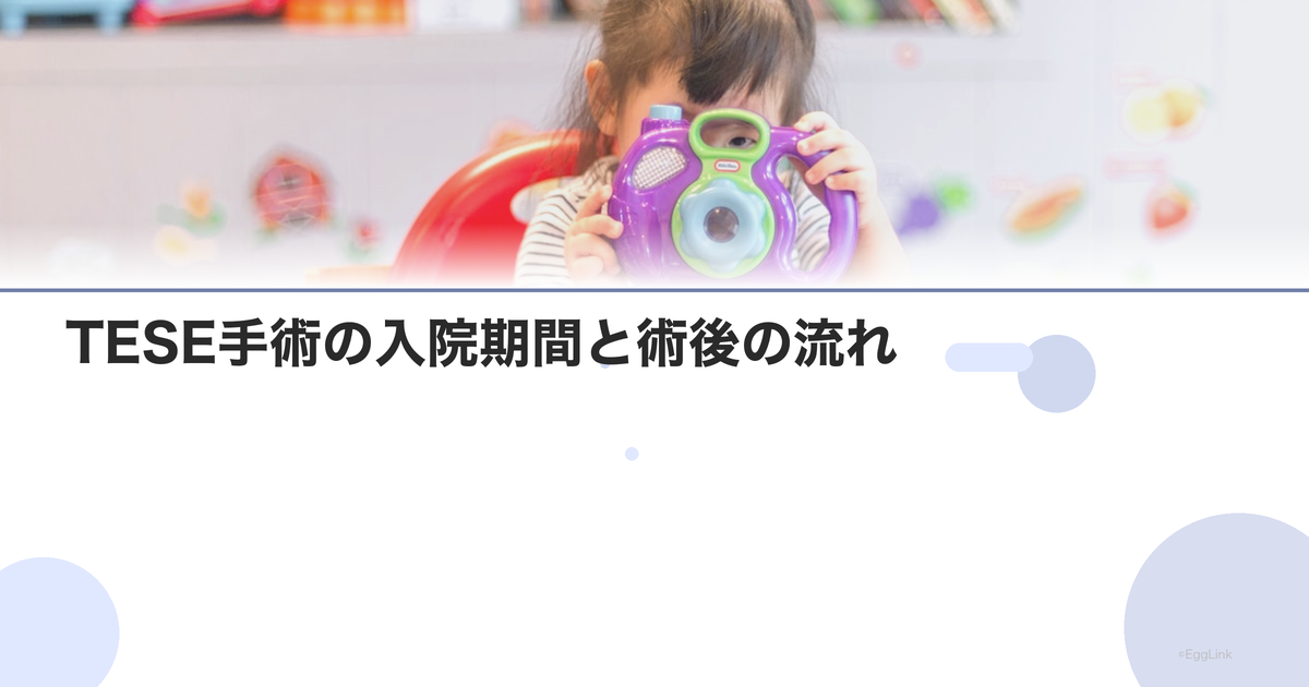 TESE手術の入院期間と術後の流れ