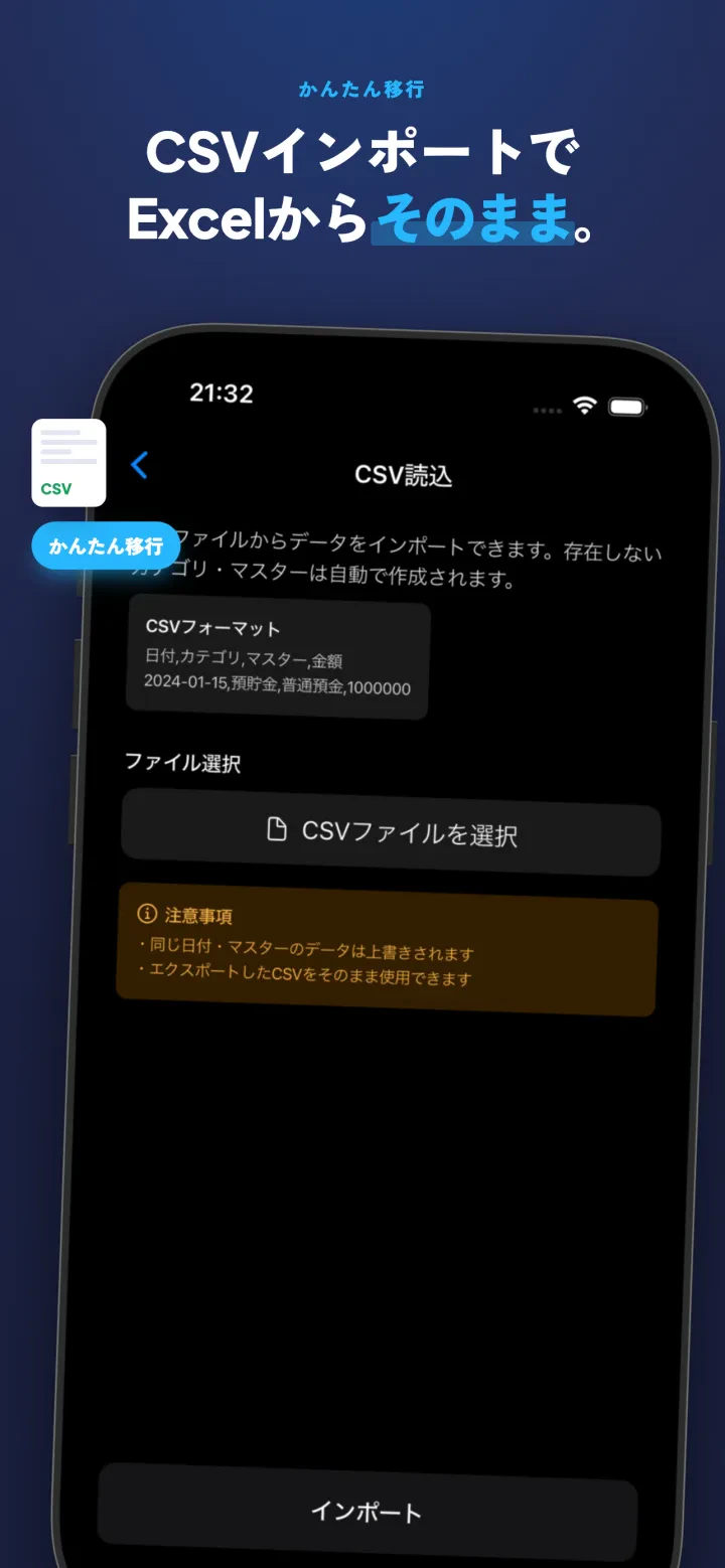 OneMoney - 1年の振り返りは年次レポートで確認できる画面