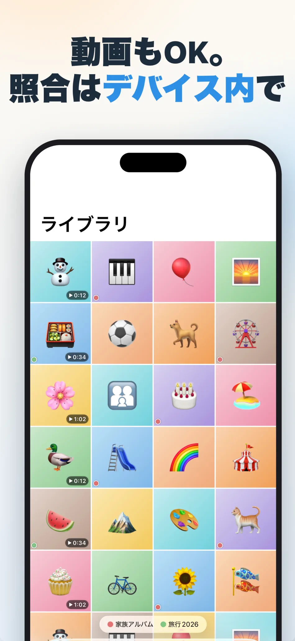 Soroi スクリーンショット6：照合はデバイス内で完結