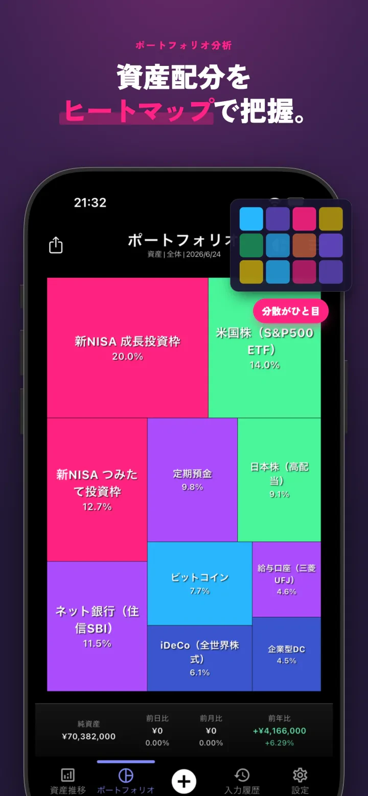 OneMoney - 記録はこれだけの画面