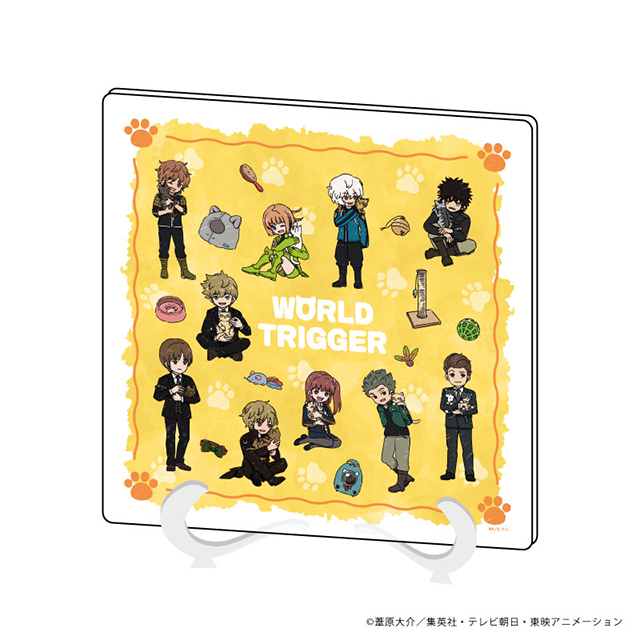 ワールドトリガー　 アクリルアートボード　2点 スーツ、猫 Amazon.co.jp: A3 ワールドトリガー 13 集合デザイン 猫ver.第2