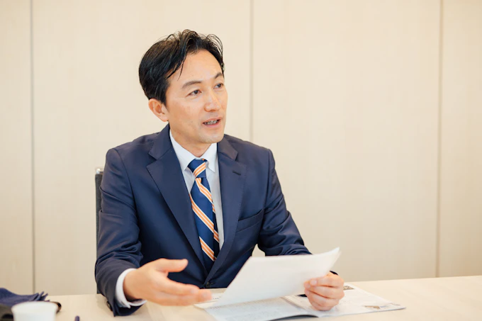 中村亨さんへの取材の写真