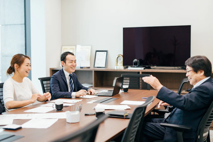 久保光雄さんへの取材の写真