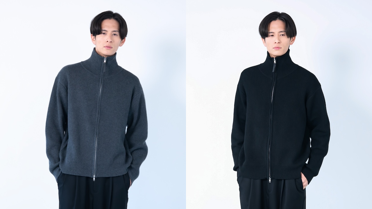 Wool Mixed Drivers Knit -静を崩さず形を遊ぶ、ドライバーズニット 