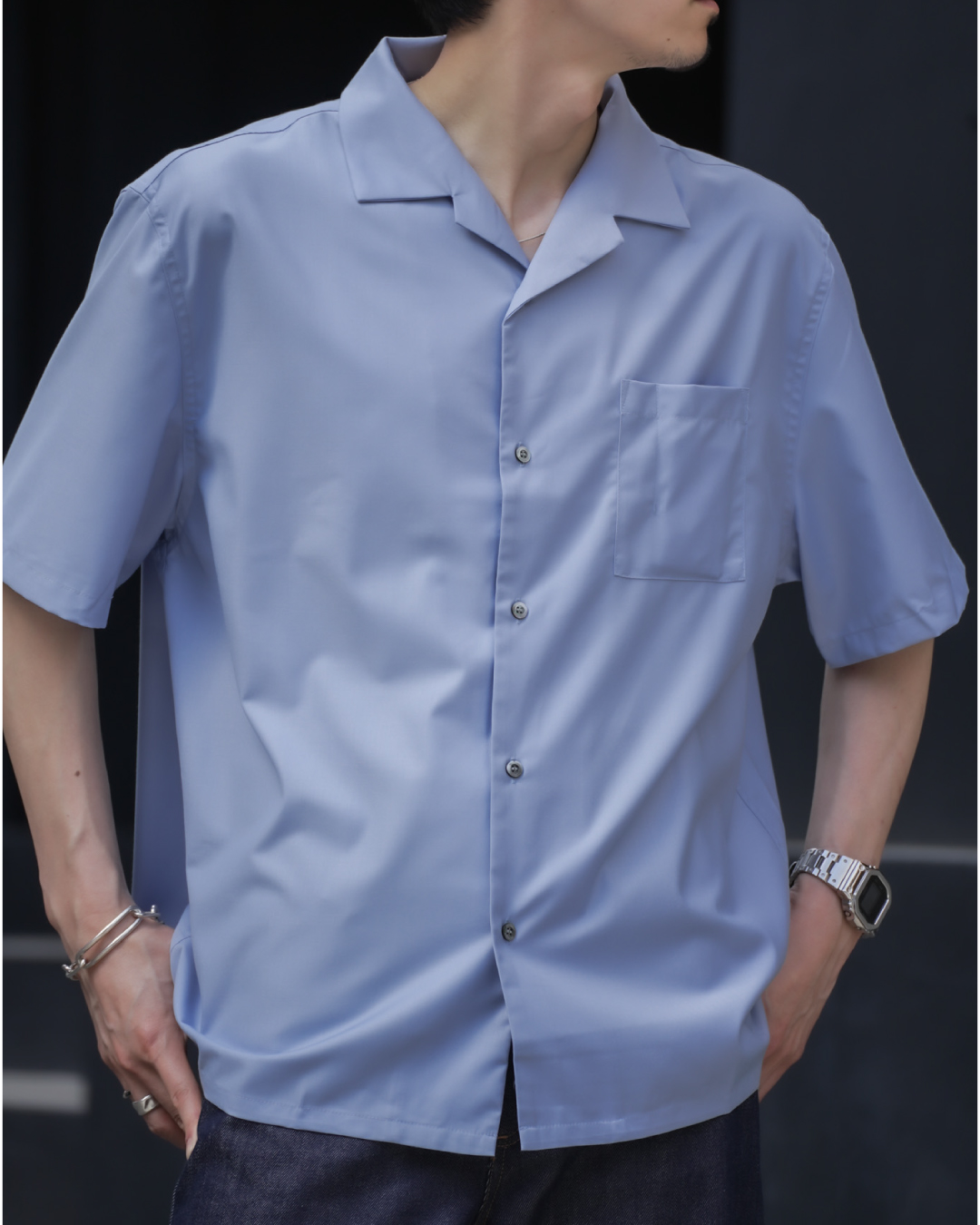 Italian Open-Collar S/S Shirt -夏の大人に、ちょうどいい開襟シャツ