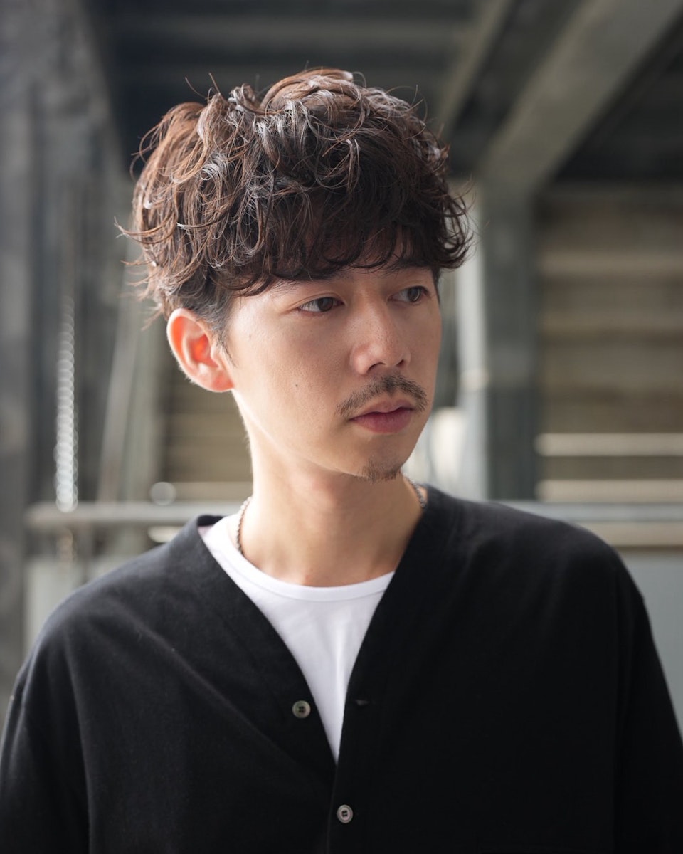 大人マッシュパーマ