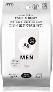 Ag DEO24 MEN メンズシート フェイス&ボディ 無香料 ×3