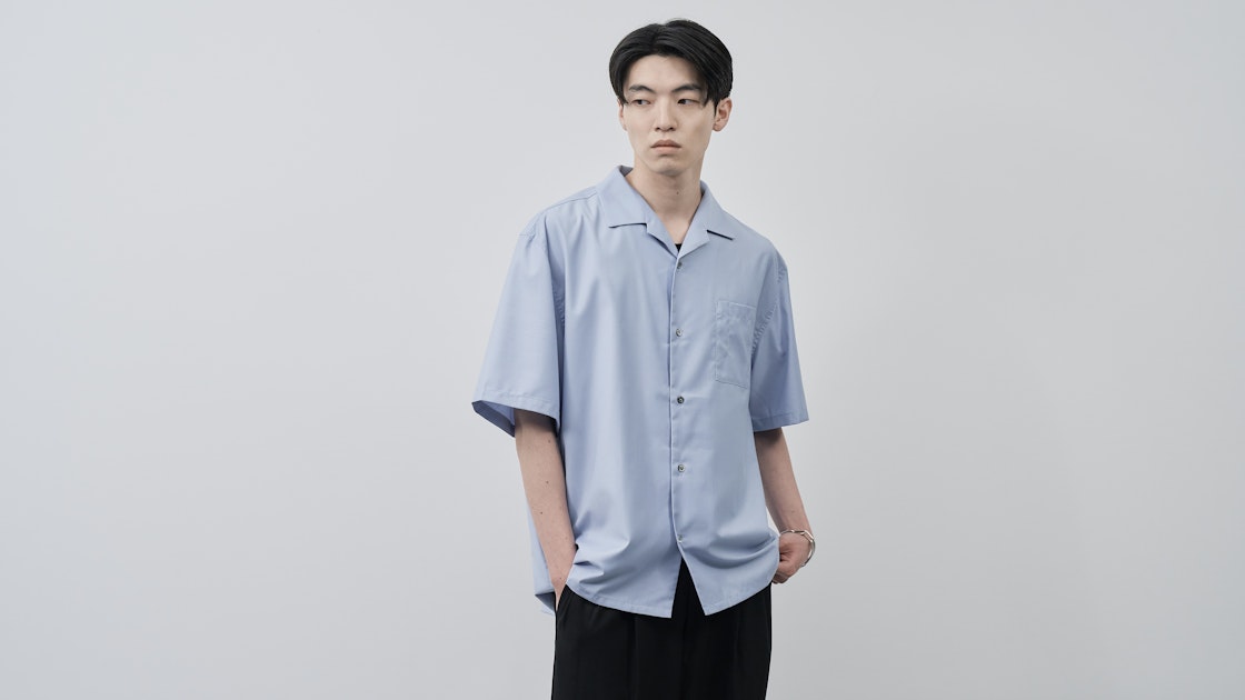 Backwards / Rip Open Collar Shirts 開襟シャツ Italian Open-Collar S/S Shirt -夏の大人に、ちょうどいい開襟シャツ