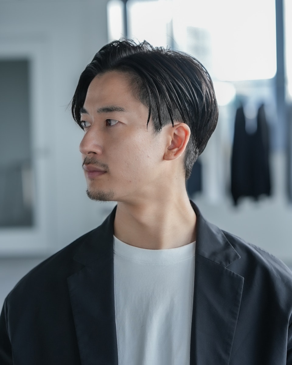 ストレートアップバング