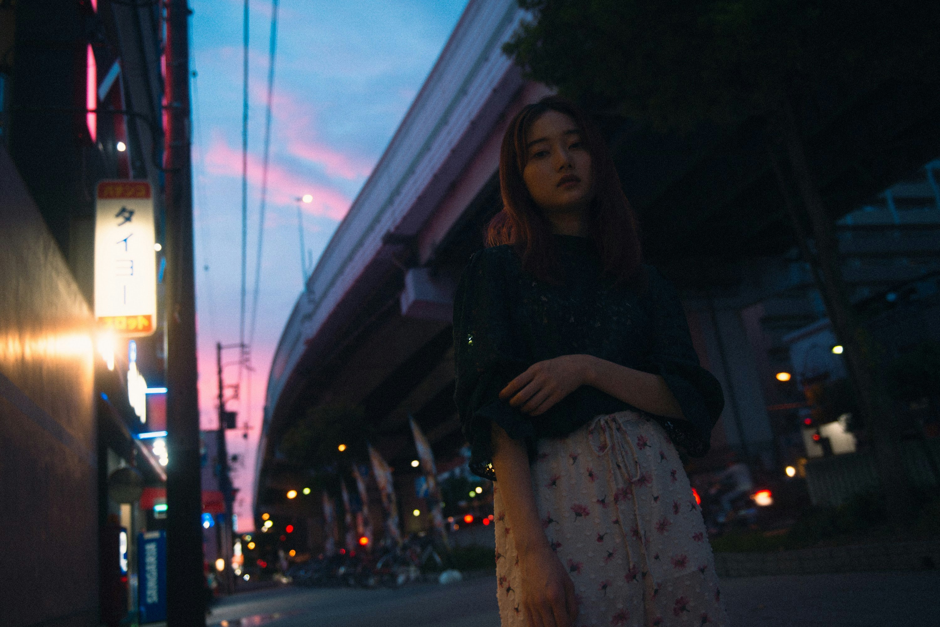 ホテルの外に一歩でると「インダストリアル」セクシーな弁天町の街を象徴する高架下が頭上を貫いている。