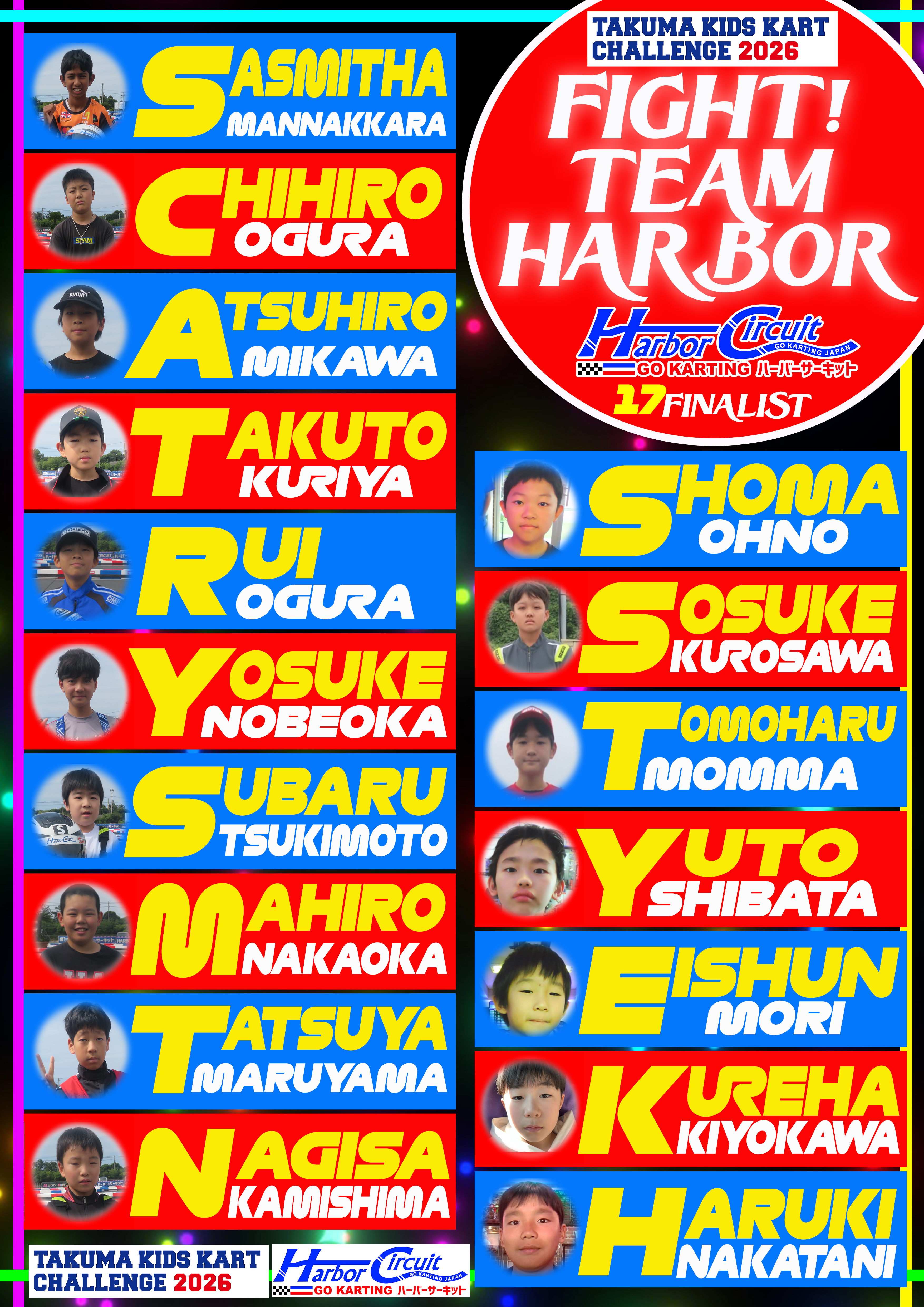 TAKUMA KIDS KART CHALLENGE 2026 FINALIST