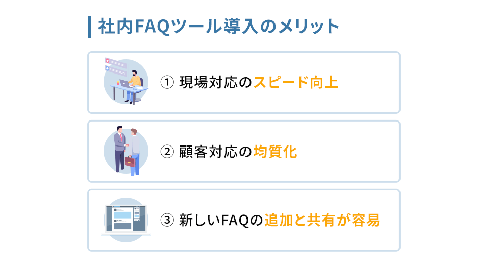 社内FAQツール導入のメリット