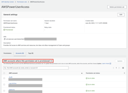 Permission Setが適用されているアカウント一覧