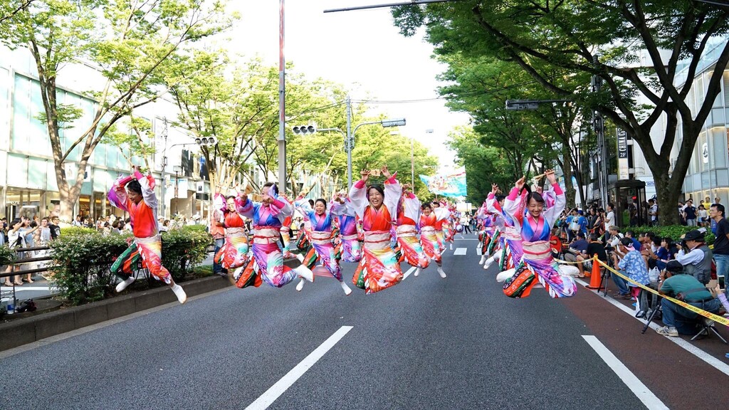 あと100日！原宿表参道元氣祭スーパーよさこい！暑い夏をぴとぅとご一緒にー！