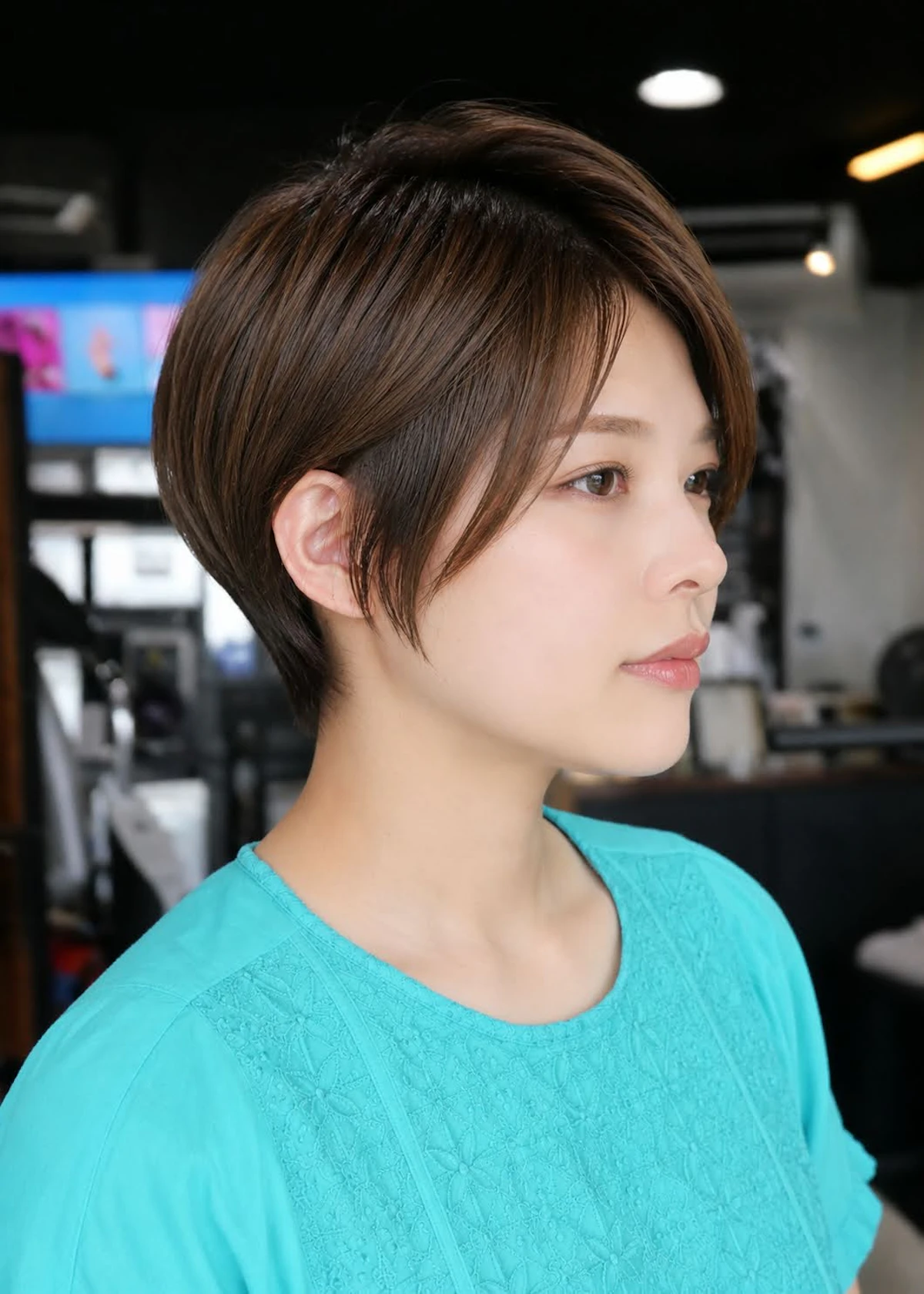 軽やかにまとまる大人のショートスタイル