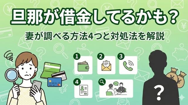 旦那が借金してるかも？妻が調べる方法4つと対処法を解説