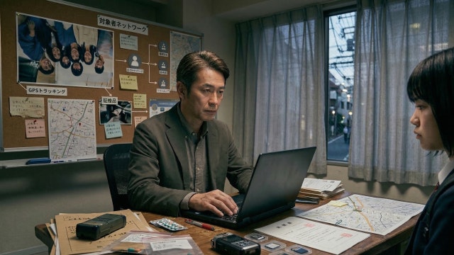 結果を報告する男性探偵