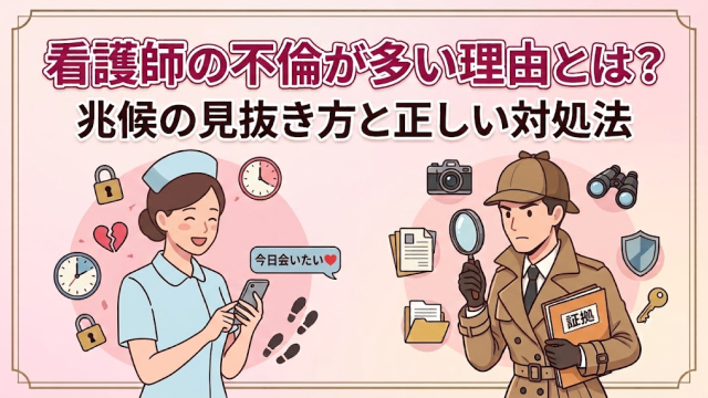看護師の不倫が多い理由とは？兆候の見抜き方と正しい対処法