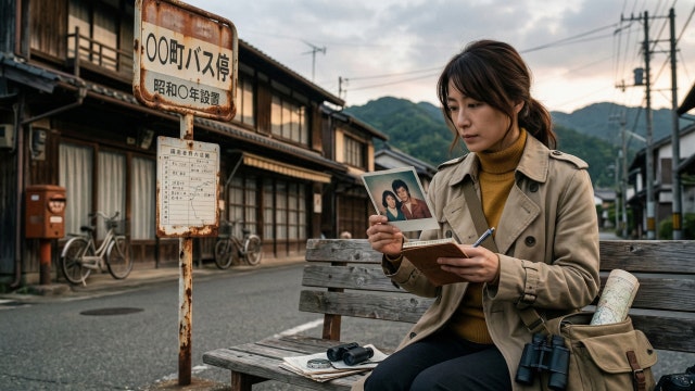 田舎で元カレを探す女性