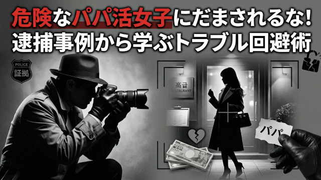 危険なパパ活女子にだまされるな！逮捕事例から学ぶトラブル回避術