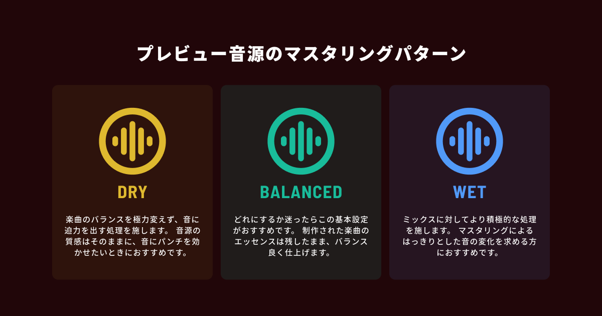 マスタリングのパターン