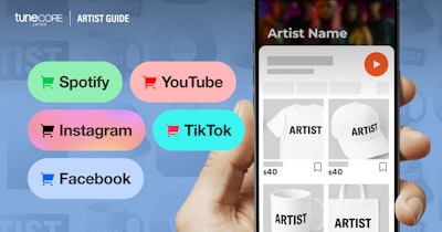 SNSでグッズ販売を行う方法とは？：EC連携 完全ガイド　YouTube / Meta / TikTok / Spotifyのメイン画像