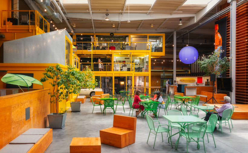 TBWA\CHIAT\DAY\LA。Photo from：https://www.officelovin.com/2021/04/a-tour-of-tbwachiatdays-new-los-angeles-office/