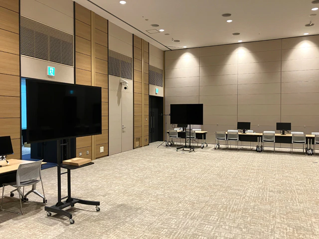 新サービスの内覧会会場