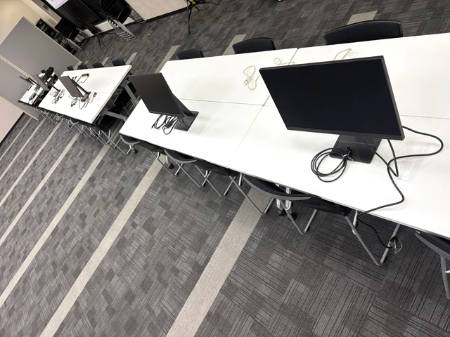 周年イベント会場のPCモニター