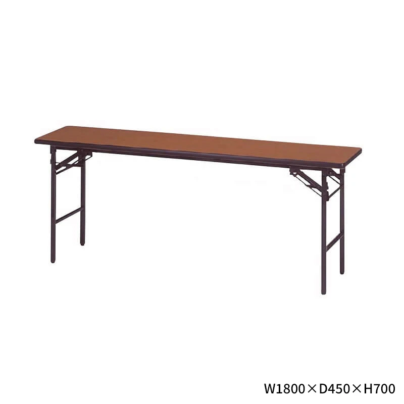 長机（会議テーブル）木目　棚無のサムネイル画像