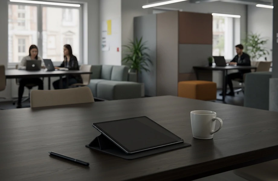 オープンなオフィスの風景写真