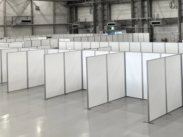 パーテーションの設置写真4