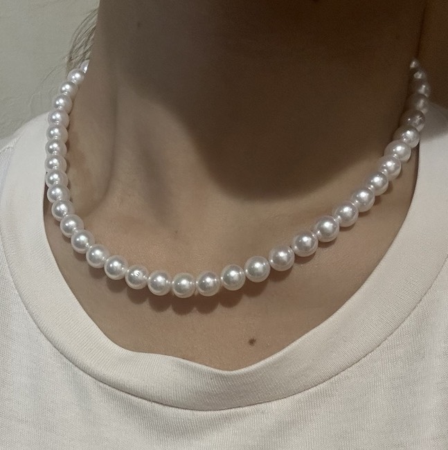 テリ評価65点・見劣りしない光沢感に柔らかな表面色 / 越物アコヤ本