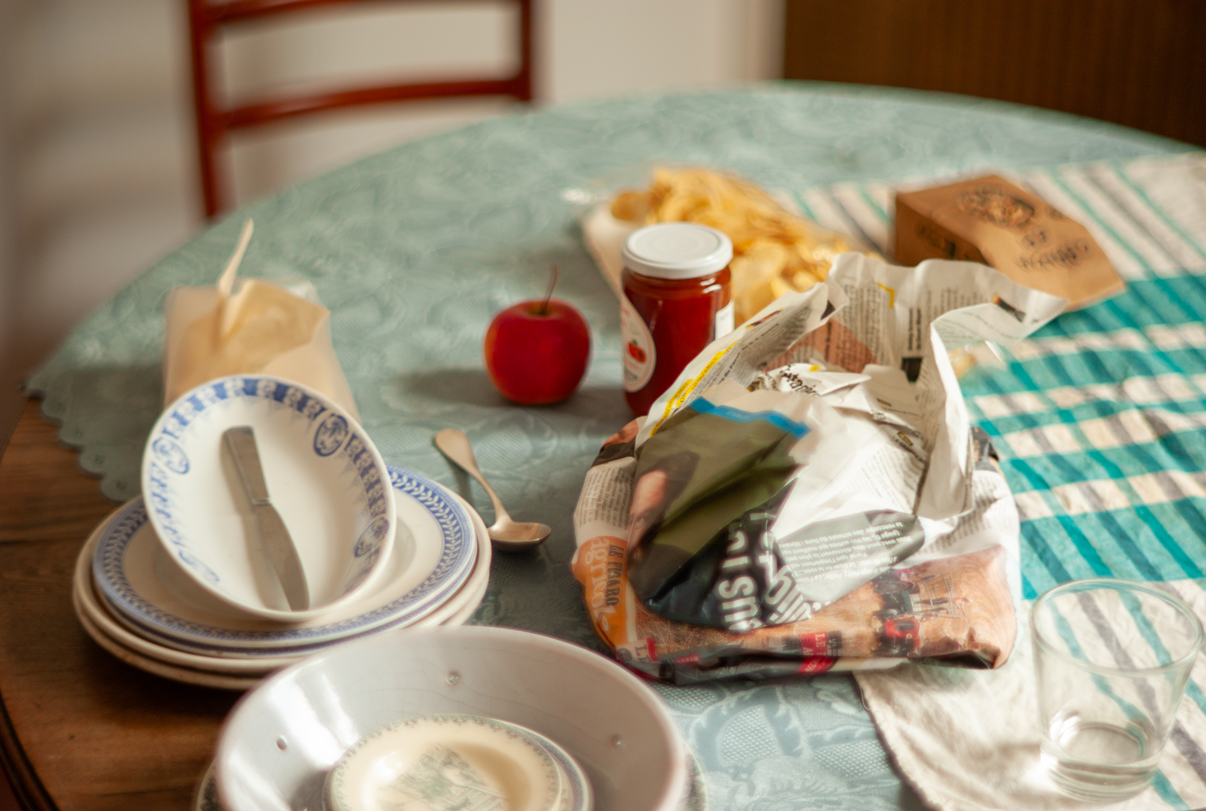 パンとバターとチーズのパリ